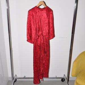 Zara Woman Keyhole Midi Dress w/ Leg Slit